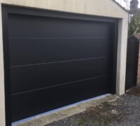 Black Sectional Garage Door In Comber, Belfast & North Down