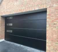 Black garage door In Comber, Belfast & North Down