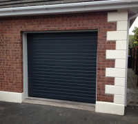 Navy garage door In Comber, Belfast & North Down