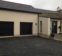 Two black garage doors In Comber, Belfast & North Down