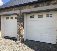Two white garage doors In Comber, Belfast & North Down